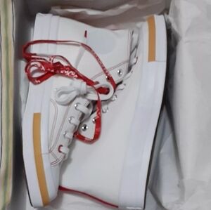 New, Converse Chuck 70 High White/Red, Mens 9, Womens 11 Sneakers